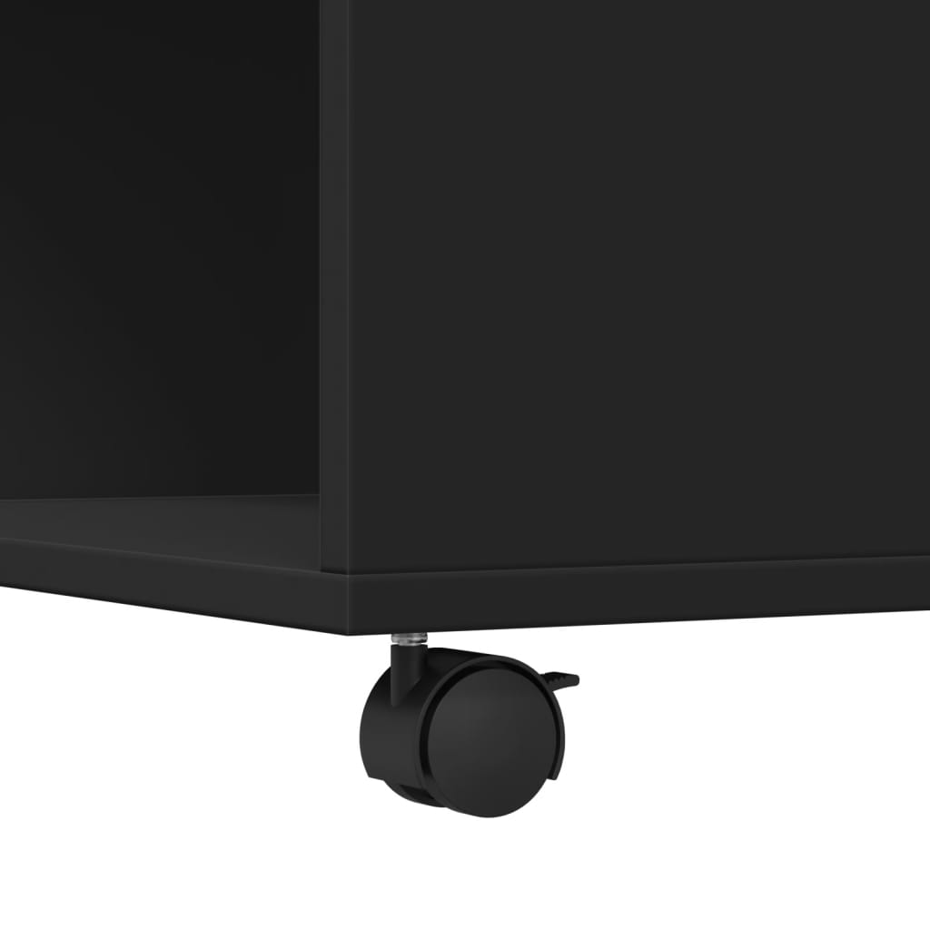 Sofabord 80x80x40 cm konstrueret træ - sort, 1 - number 8.