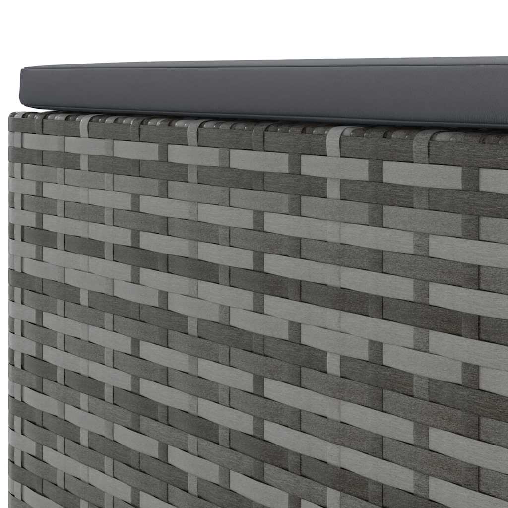 Hage lounge sett deler med puter polyrattan - grå, ooo 1, 4 - number 7.