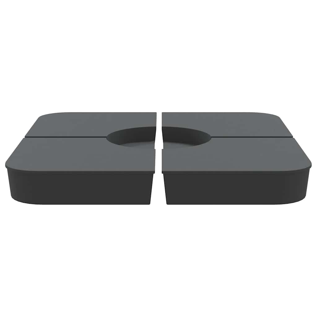 4 dijela parasol dno do parasol stopala 100 kg pp - antracit siva, 1 - number 3.