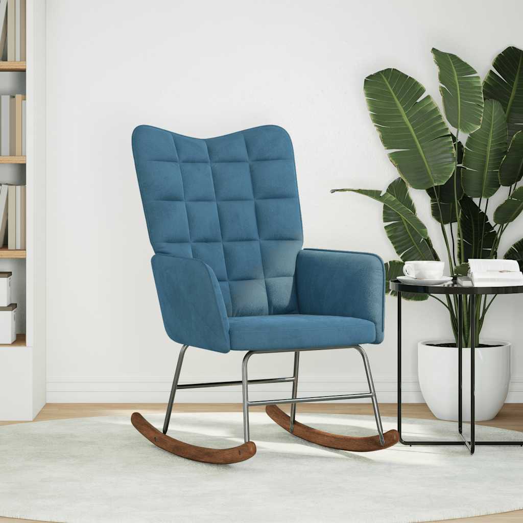 Krzesło aksamitne - niebieski, 1, bez podnóżka - number 3.