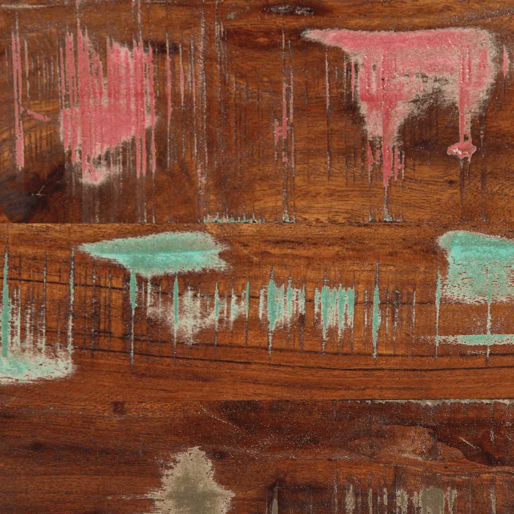 Badeværelsesskab 40x30x90 cm massivt genbrugstræ - number 11.