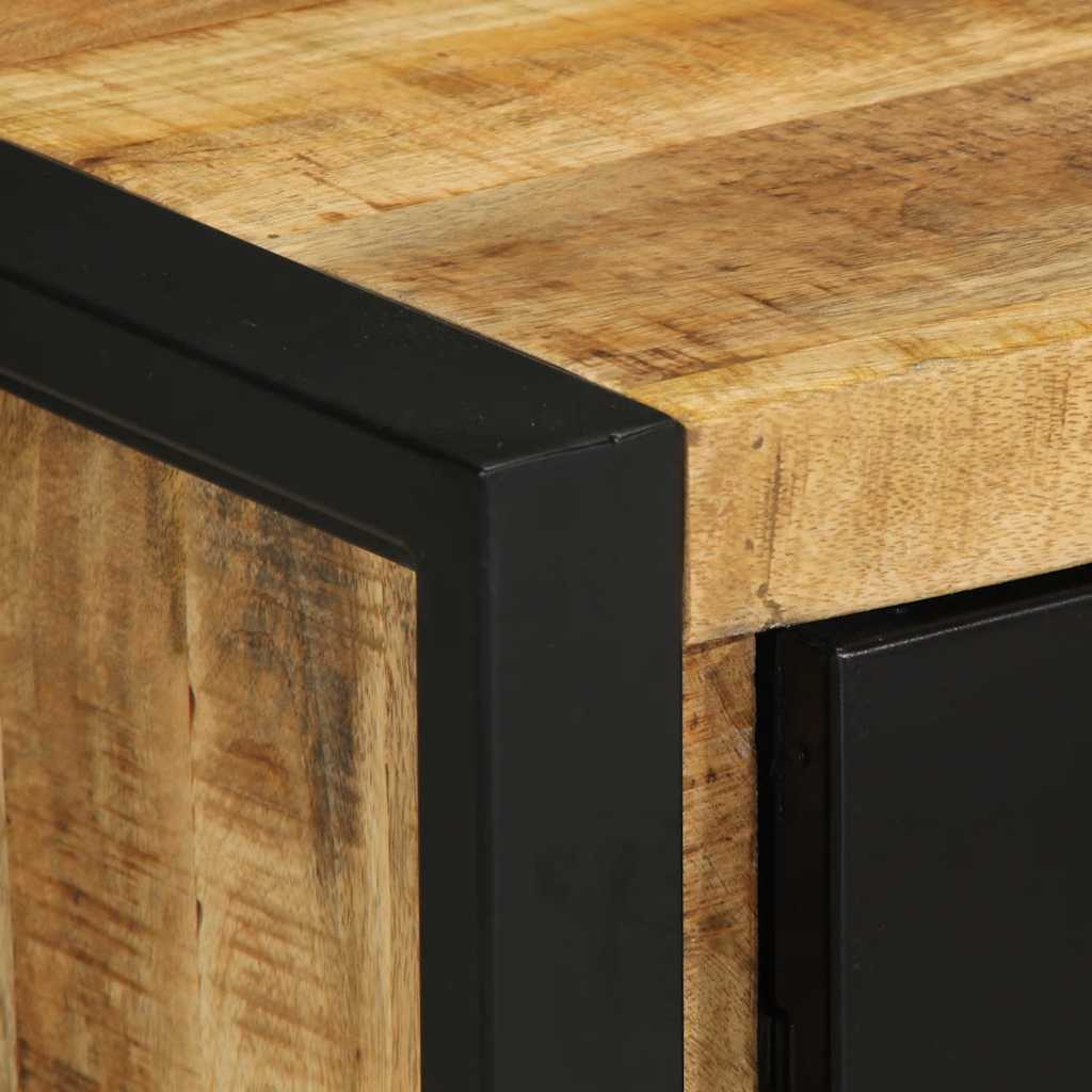 Noćni ormarići kom masivno grubo drvo mango - prirodna boja, 2 - number 7.