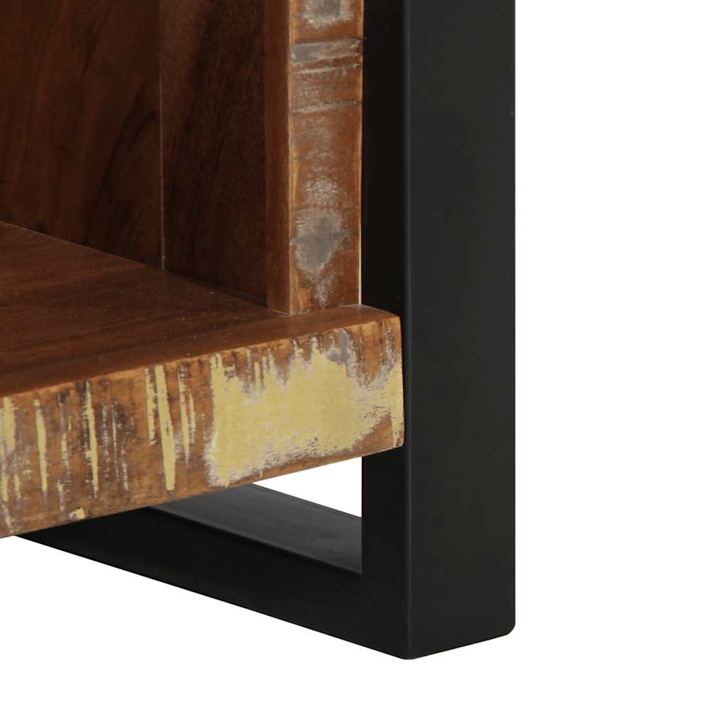 Sengebord 40x30x80 cm massivt genbrugstræ - number 7.