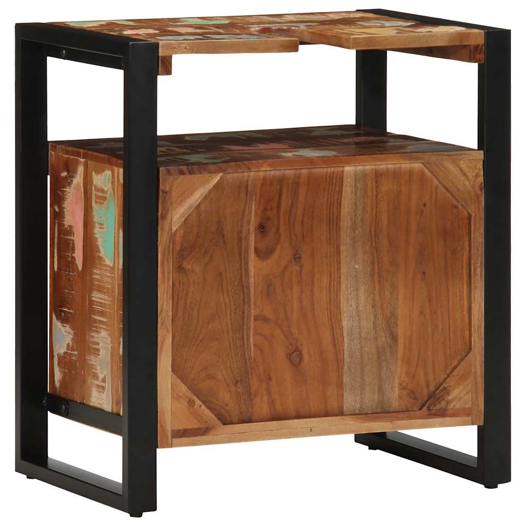 Szafka łazienkowa dolna 55x35x60 cm lite drewno odzyskane - number 5.