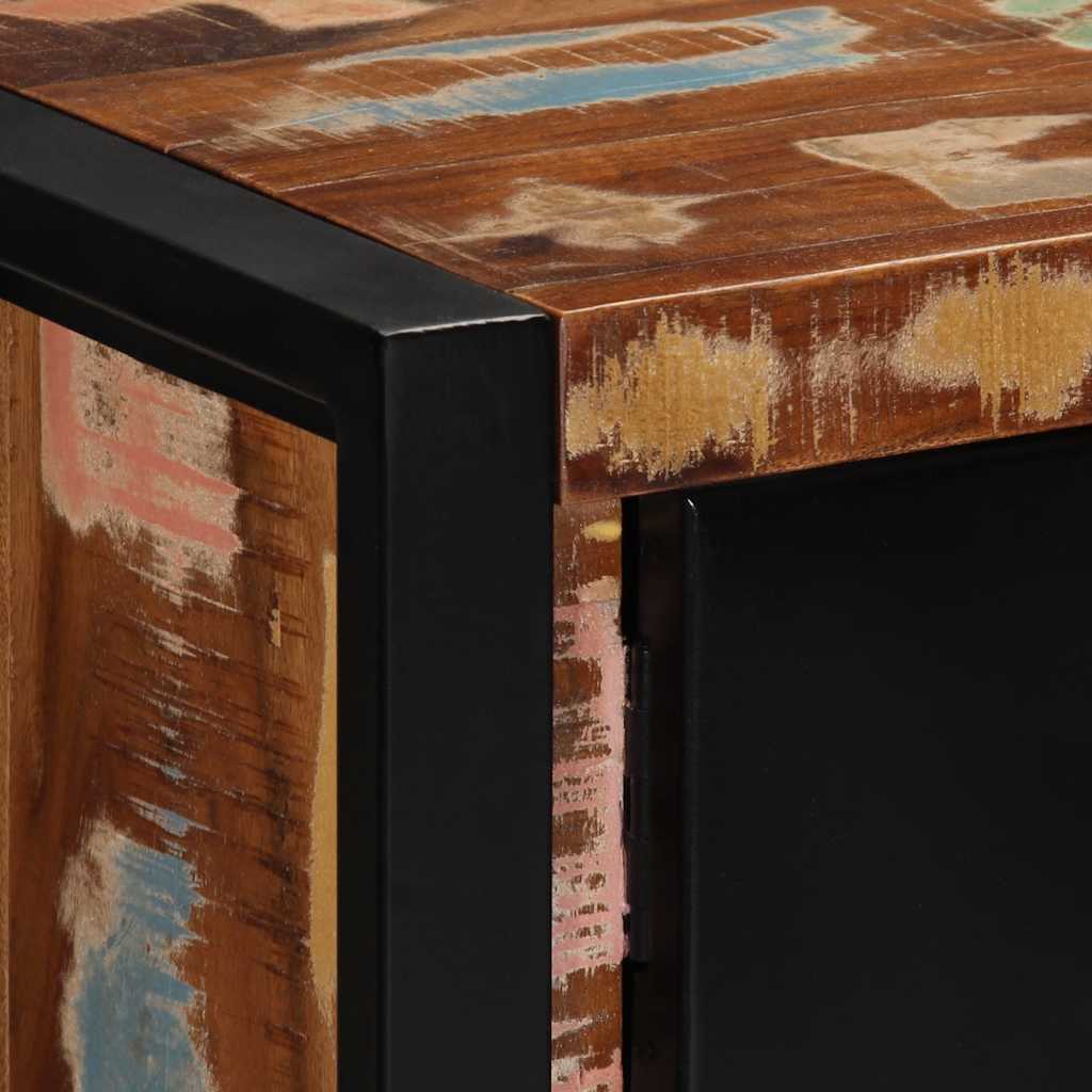 Tv-bord 80x30x35 cm massivt genbrugstræ - ooo 1, 1, massivt genanvendt træ - number 6.