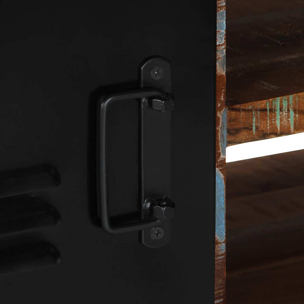 Tv-bord 80x30x35 cm massivt genbrugstræ - ooo 1, 1, massivt genanvendt træ - number 7.