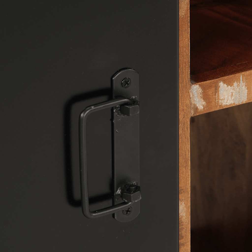 Skænk 55x35x70 cm massivt genbrugstræ - flerfarvet, 1 - number 9.