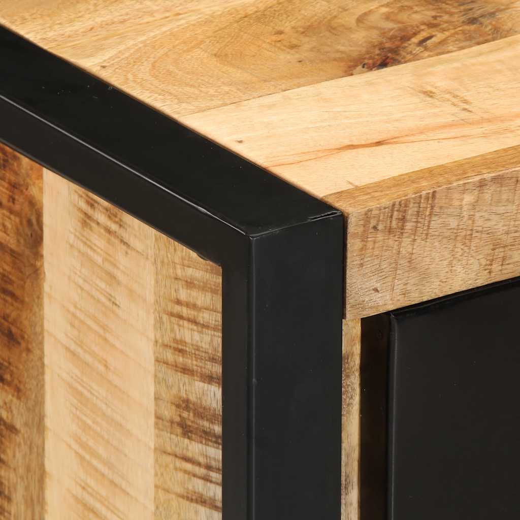 Skuffeskab 40x40x90 cm massivt ru mangotræ - brun, 1 - number 8.