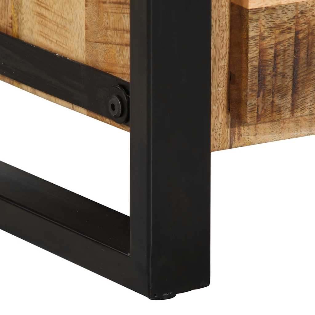 Skuffeskab 40x40x90 cm massivt ru mangotræ - brun, 1 - number 10.