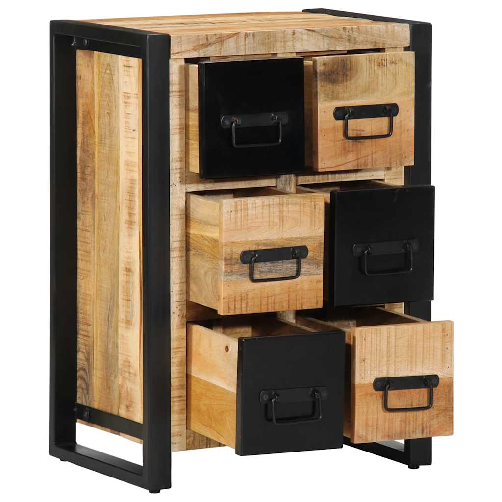 Skænk 50x35x70 cm massivt ru mangotræ - number 12.