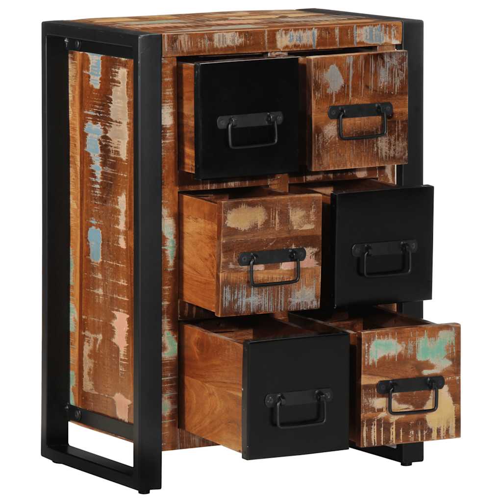 Skænk 50x35x70 cm massivt genbrugstræ - number 12.