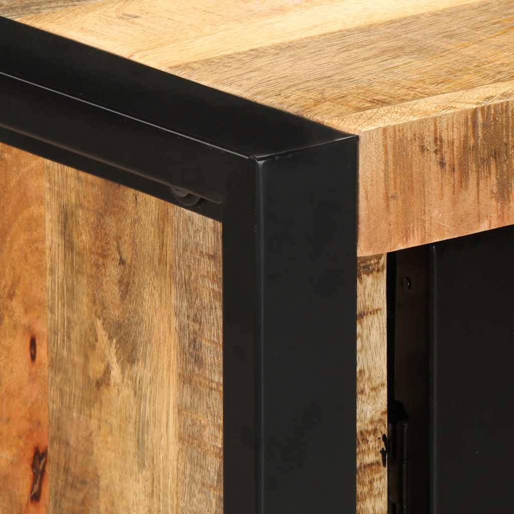 Szafka konsolowa 90x35x75 cm lite drewno mango surowe - number 8.