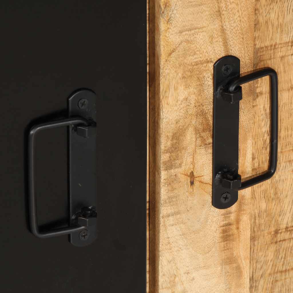 Szafka konsolowa 90x35x75 cm lite drewno mango surowe - number 9.