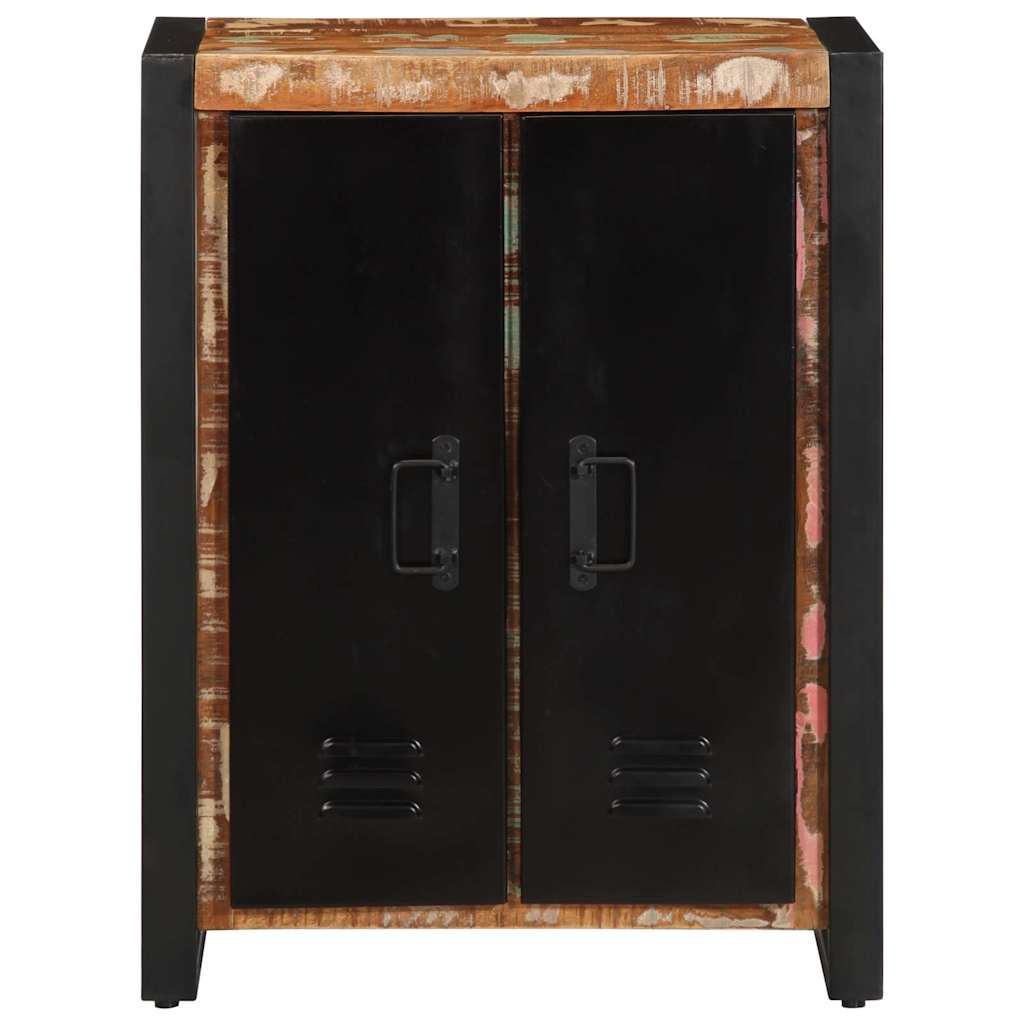 Sideboard flerfärgad 55x35x70 cm massivt återvunnet trä - number 2.