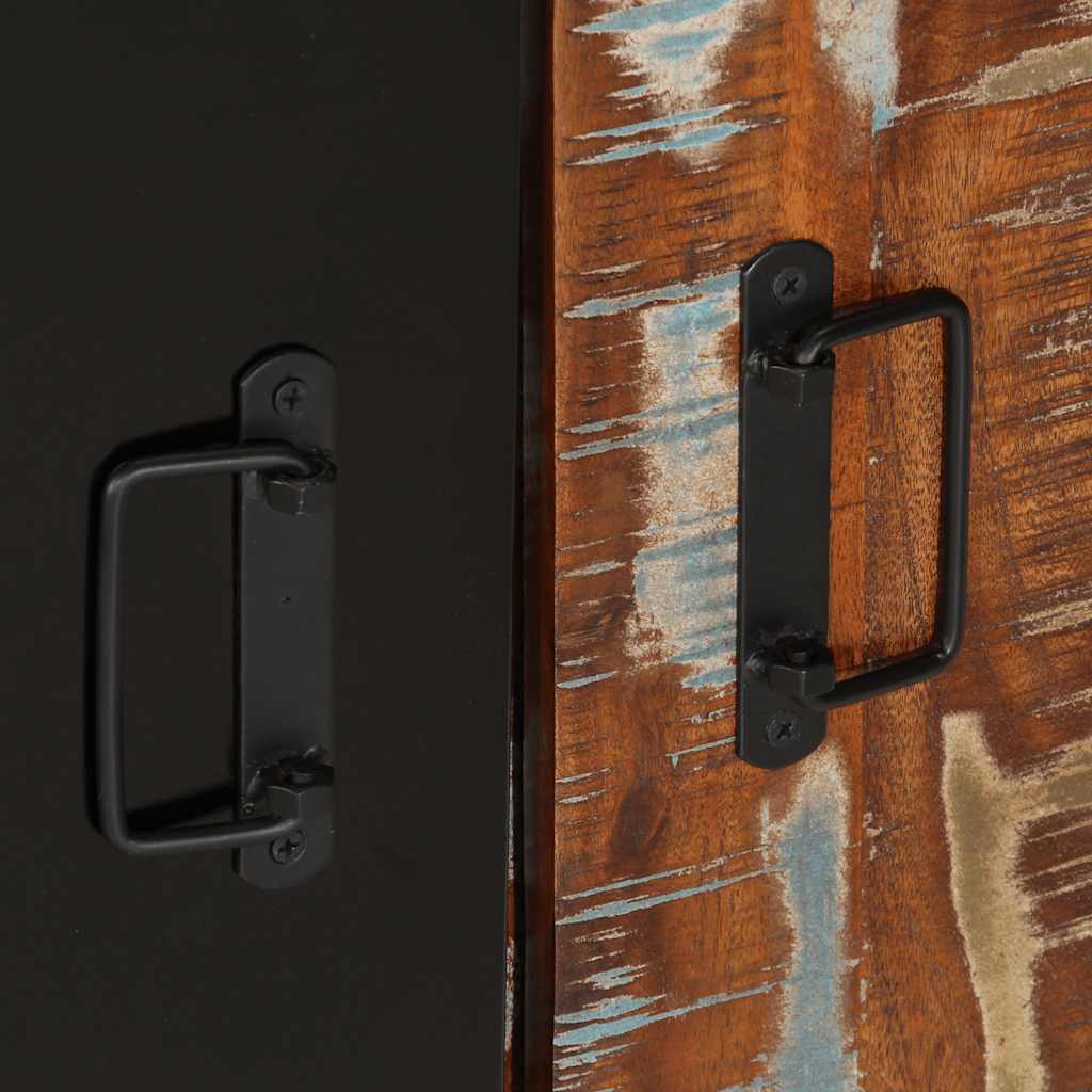 Konzolni ormarić višebojni 90x35x75 cm puno reciklirano drvo - number 9.