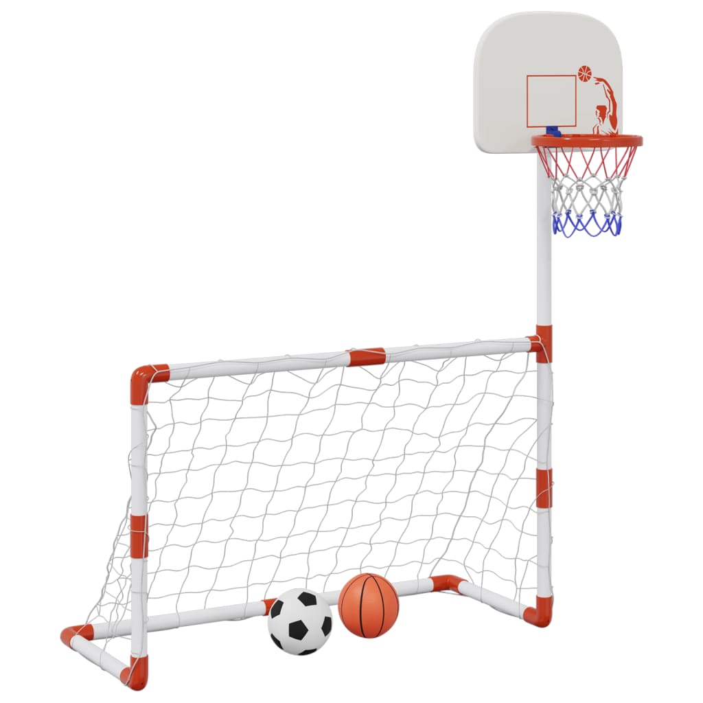 Ensemble de football et de basket pour enfants 98x50x70 cm avec ballons - number 2.