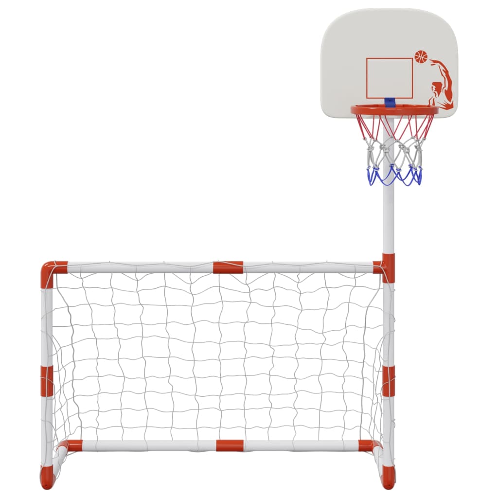 Ensemble de football et de basket pour enfants 98x50x70 cm avec ballons - number 4.