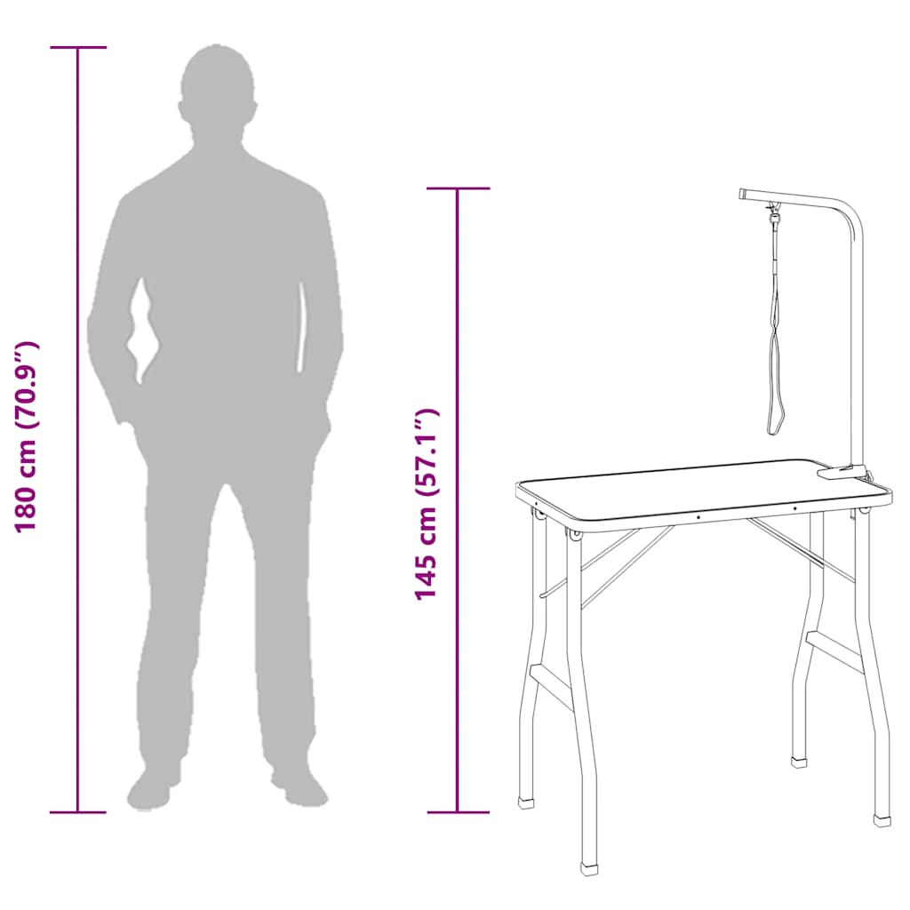 Table de lavage/coupe pour animaux de compagnie réglable avec harnais - number 9.