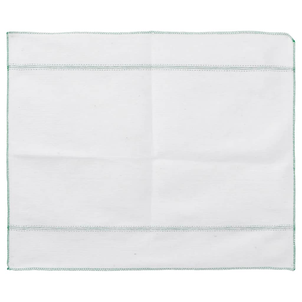 Floor cloth pcs. 50x60 cm white with green stripes - 5 - number 7.