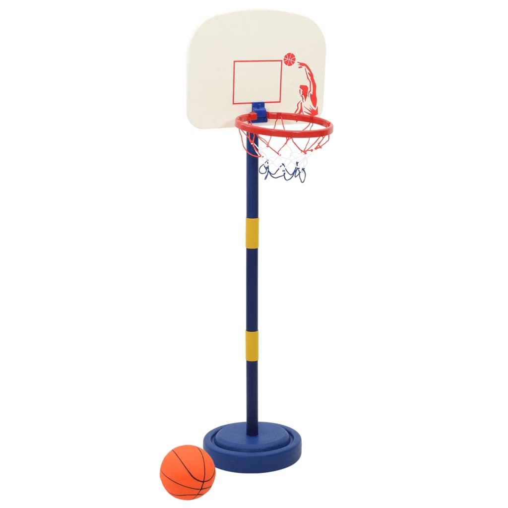 Support de basket avec ballon et pompe hauteur réglable 90/121 cm - number 2.