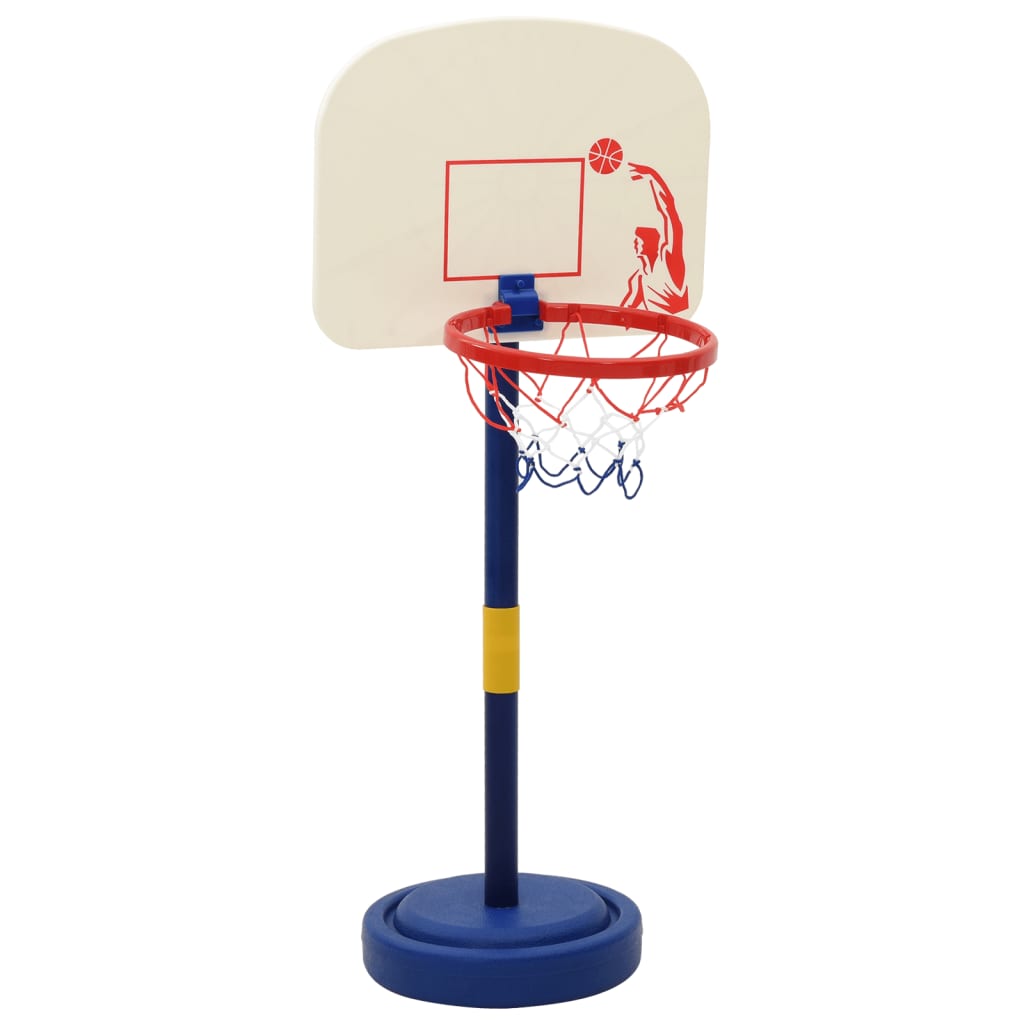 Support de basket avec ballon et pompe hauteur réglable 90/121 cm - number 5.