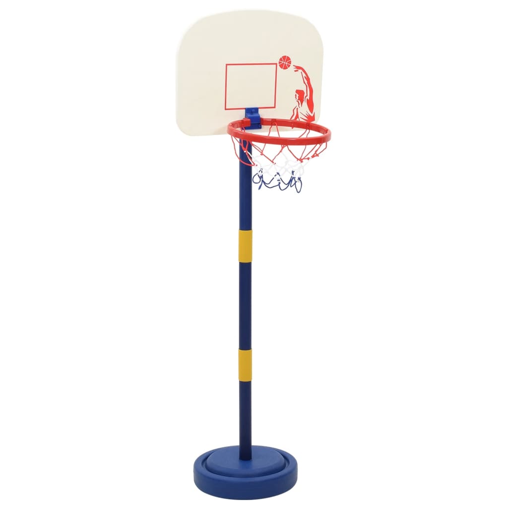 Support de basket avec ballon et pompe hauteur réglable 90/121 cm - number 4.