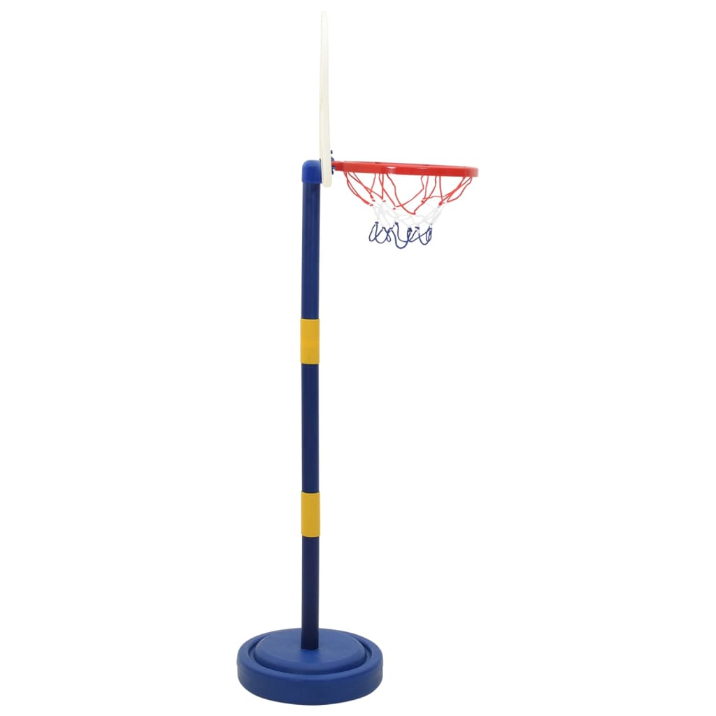 Support de basket avec ballon et pompe hauteur réglable 90/121 cm - number 7.