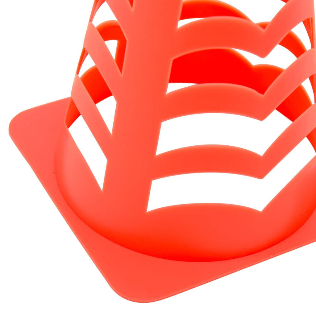 Nogometni čunjevi 6 kom. 13x13x22,5 cm narančasta za slaganje - number 6.