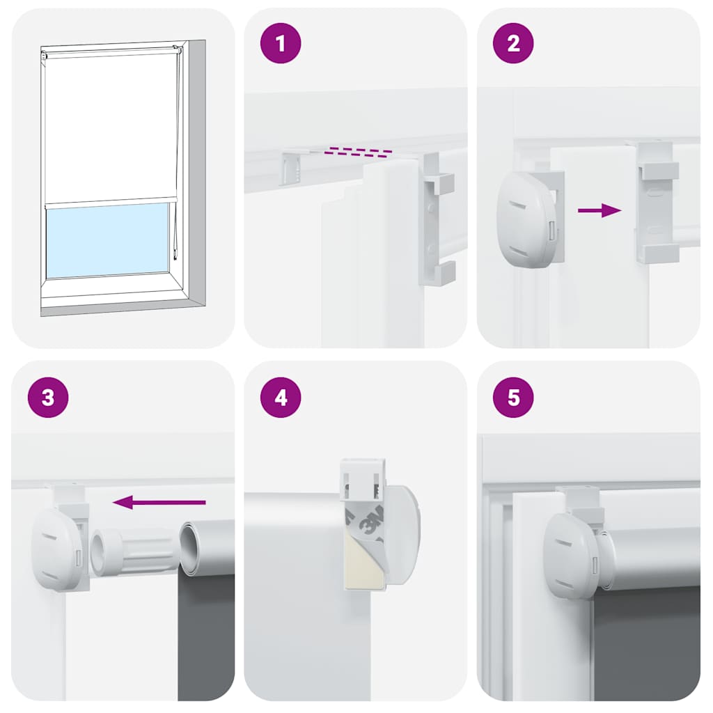 Blans de rouleaux blackout 70x130 cm largeur de tissu 65,7 cm polyester - beige, 130 cm, 70 cm - number 5.