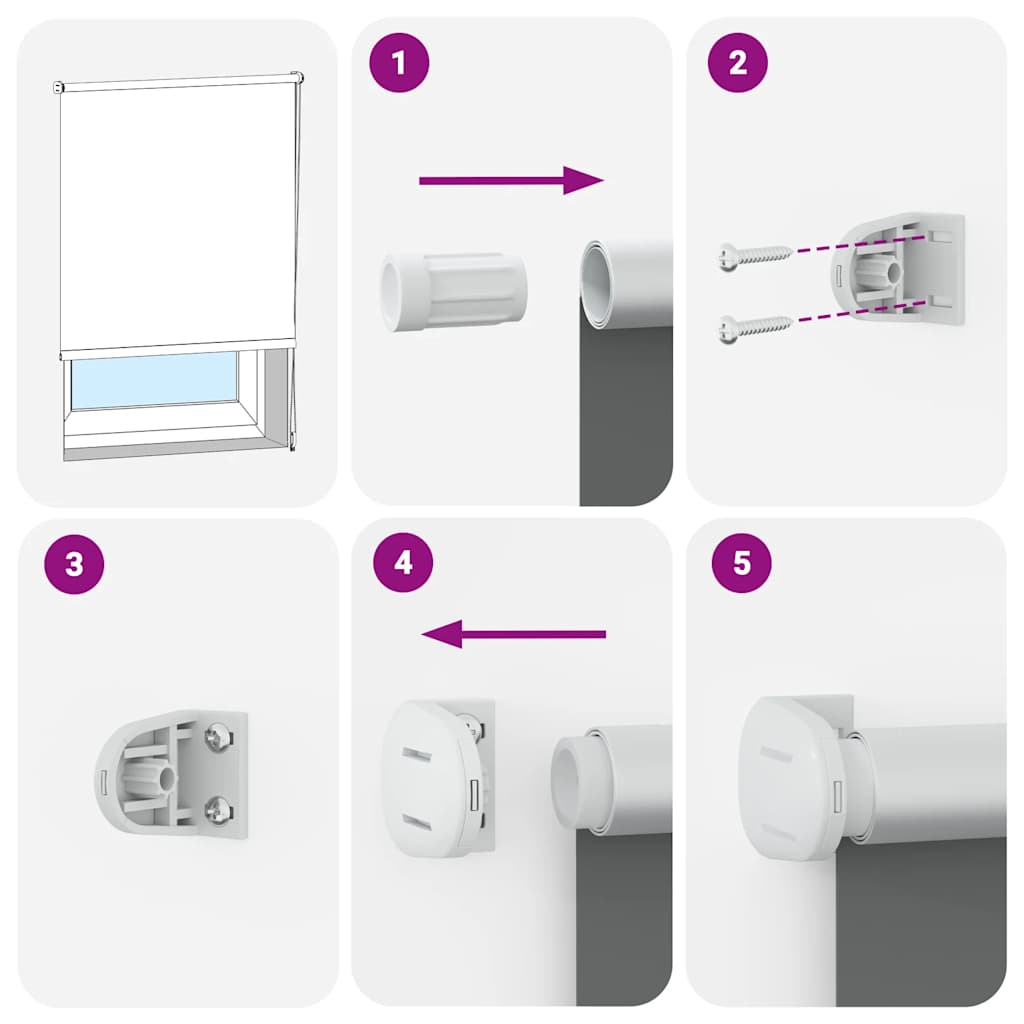 Rullegardin mørklægning 75x130 cm stofbredde 70,7 cm polyester - beige, 130 cm, 75 cm - number 6.