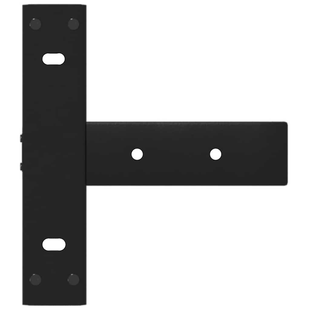 Konsollbordben t-formede 2 stk stål - svart, 20 x 28 x (72-73) cm, 1 - number 7.