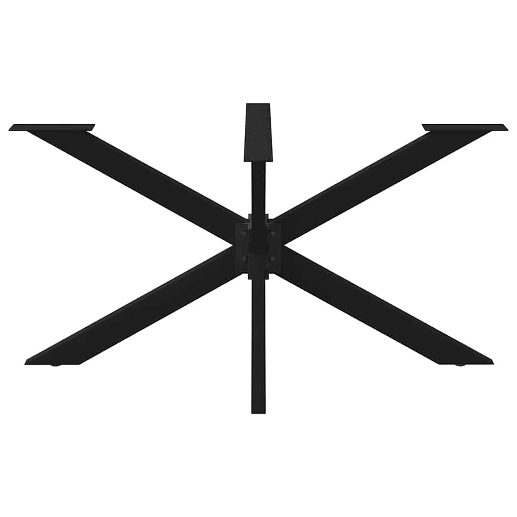 Spisebordsben edderkopform stål - sort, 150 x 78 x (72-73) cm, 1, x - number 3.