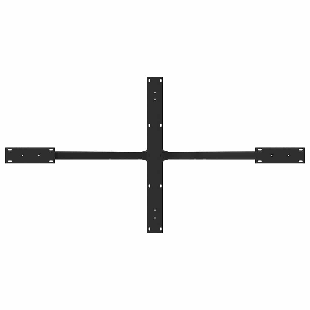 Spisebordsben edderkopform stål - sort, 150 x 78 x (72-73) cm, 1, x - number 5.