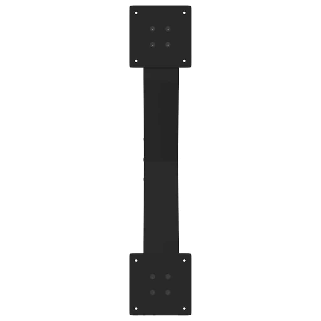 Sofabordben x-formet stk 70x(30-31) cm stål - sort, 70 x (30-31) cm (80 mm), 2, 1 - number 7.