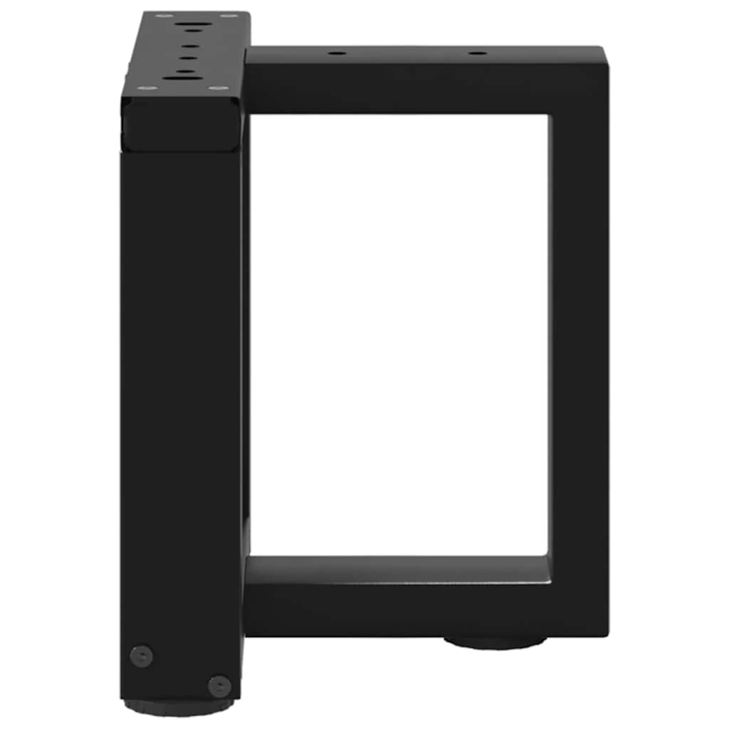 Salongbordben t-formede 2 stk stål - svart, 30 x 25 x (30-31) cm, 1 - number 3.