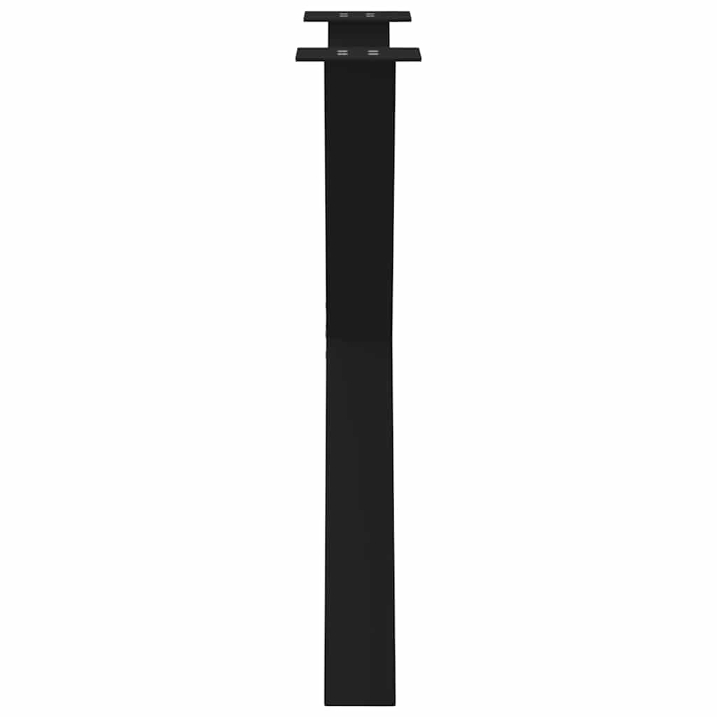 Spisebordben x-formet stykke 70x(72-73) cm stål - svart, 70 x (72-73) cm (80 mm), 3, 1 - number 6.