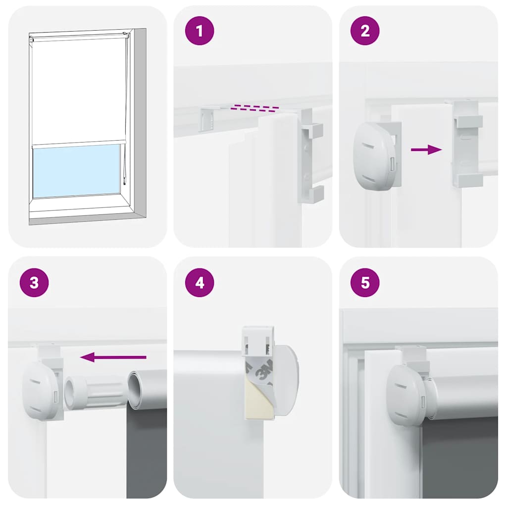 Rideau roulant trafic de 85x150 cm largeur de tissu 80,7 cm polyester - beige, 150 cm, 85 cm - number 5.