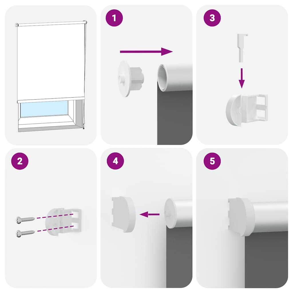 Rullegardin mørklægning 130x130 cm stofbredde 126,6cm polyester - beige, 130 cm, x - number 5.