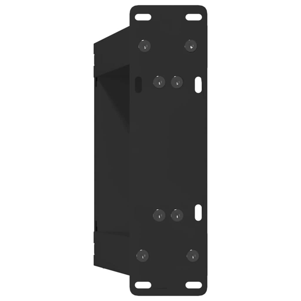 Sofabordben u-formet 2 stk stål - sort, 30 x (30-31) cm, 1, x - number 7.