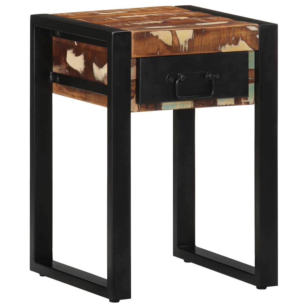 Stół jadalny 35x35x50 cm lite drewno z odzysku wielokolorowy - lite drewno z odzysku, 1 - number 11.