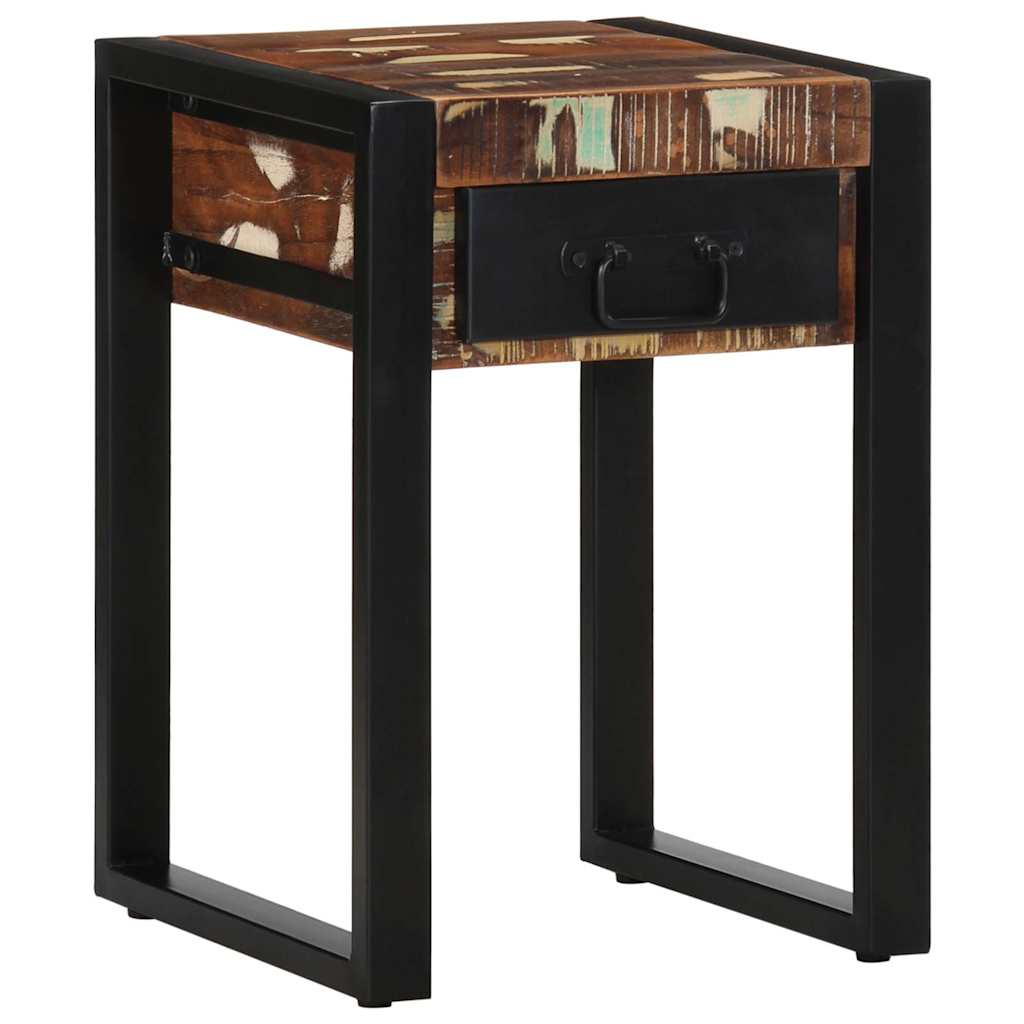 Stół jadalny 35x35x50 cm lite drewno z odzysku wielokolorowy - lite drewno z odzysku, 1 - number 12.