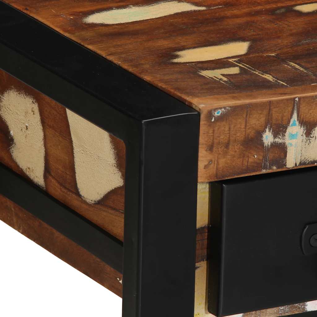 Stół jadalny 35x35x50 cm lite drewno z odzysku wielokolorowy - lite drewno z odzysku, 1 - number 6.