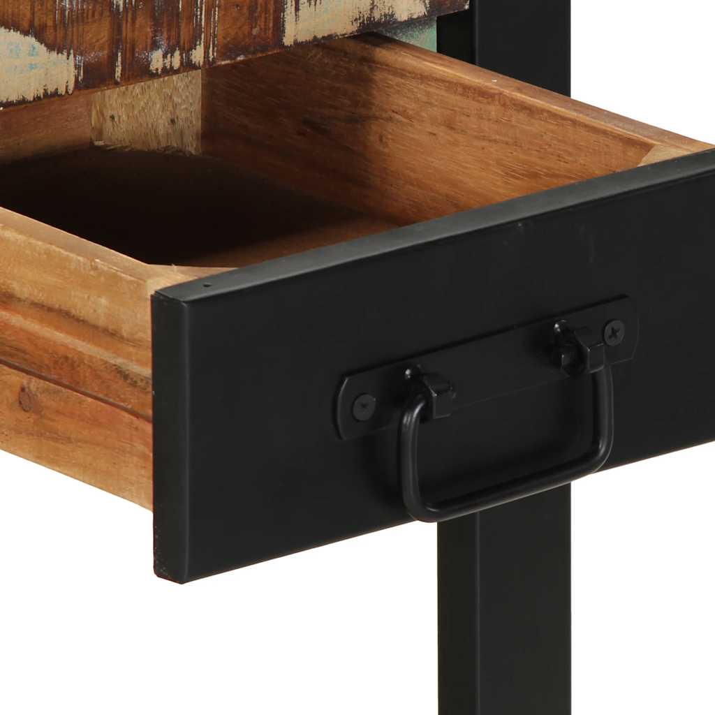 Stół jadalny 35x35x50 cm lite drewno z odzysku wielokolorowy - lite drewno z odzysku, 1 - number 7.