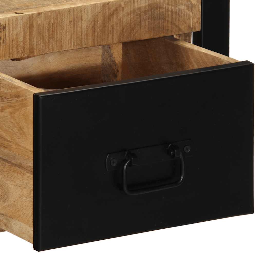 Szafka nocna 40x35x25 cm lite drewno mango surowe - number 6.