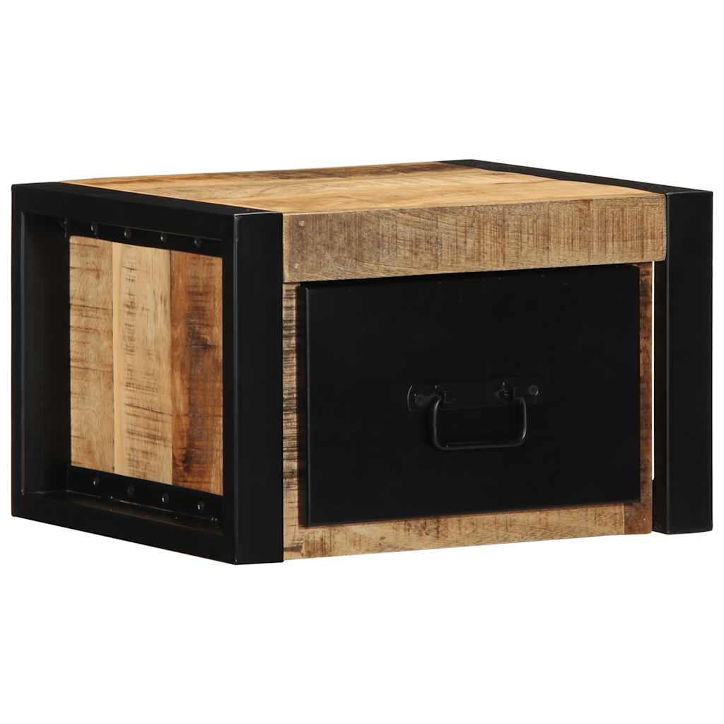 Szafka nocna 40x35x25 cm lite drewno mango surowe - number 10.