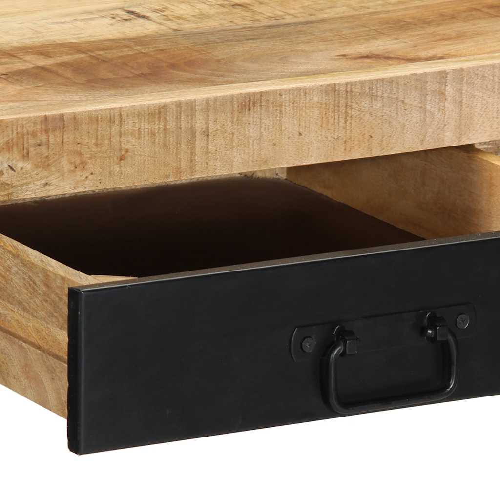 Biurko 100x50x75 cm lite drewno mango surowe - number 7.