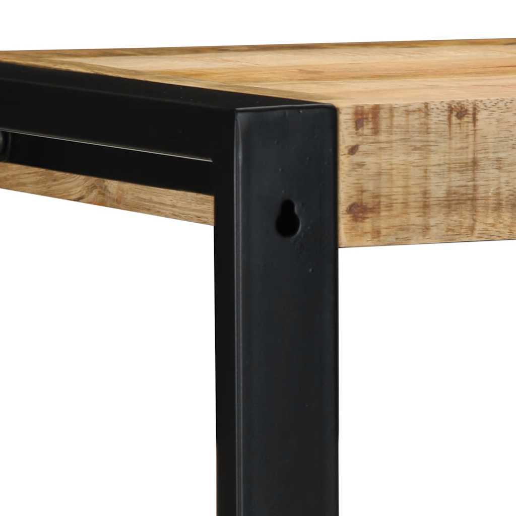 Væghylde 35x35x100 cm massivt ru mangotræ - number 7.