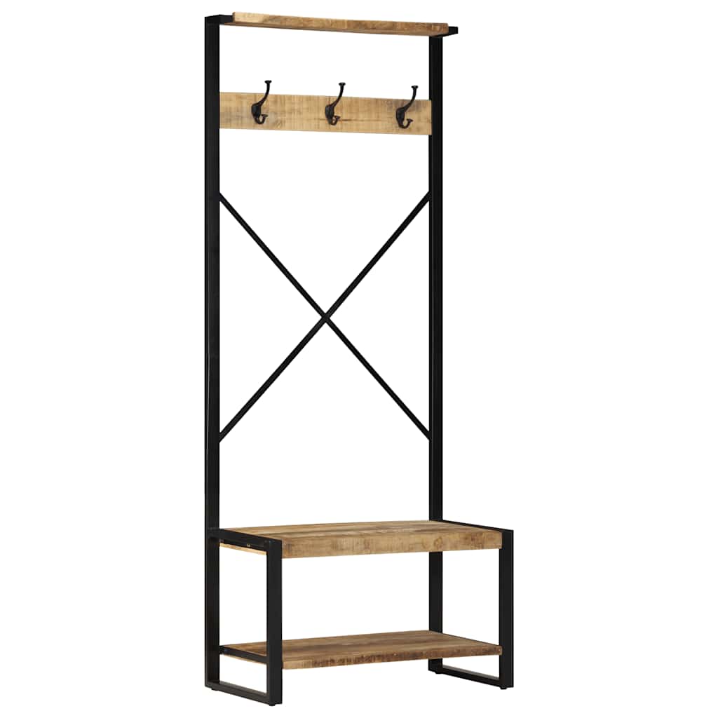 Klær rack 80x40x190 cm solid ru mango tree - number 1.