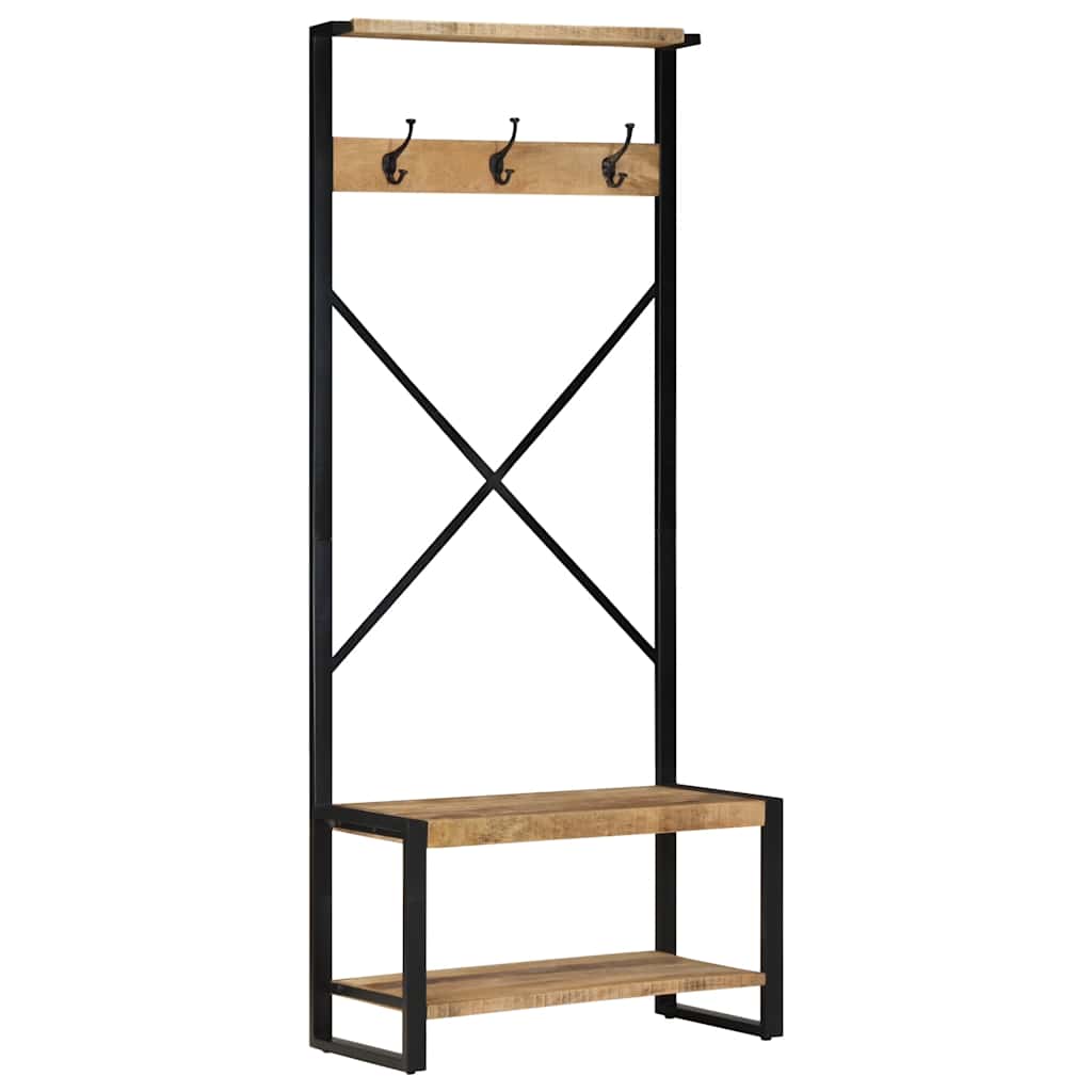 Klær rack 80x40x190 cm solid ru mango tree - number 12.