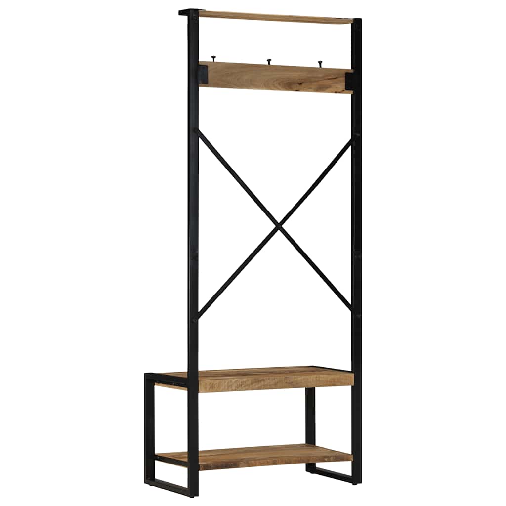 Klær rack 80x40x190 cm solid ru mango tree - number 4.